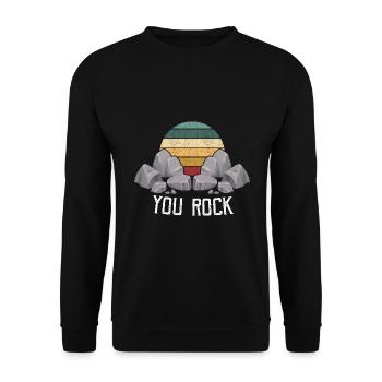 Collecteurs minéraux et ventilateur de minéraux de minerais - Sweat-shirt Unisexe - noir - Devant - Alina (178cm) & Michal (187cm)