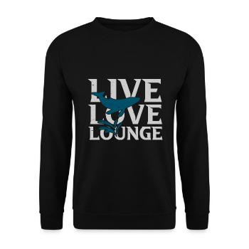 Ozean Meer Wal Zitat für Wal Meeressäugetiere - Unisex Pullover - Schwarz - Vorne - Alina (178cm) & Michal (187cm)