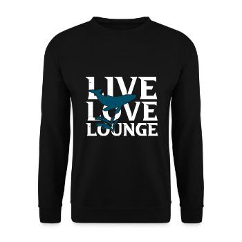 Humpback whale design for ocean, sea, whale and whales - Unisex Sweatshirt - black - Front - Alina (178cm) & Michal (187cm)