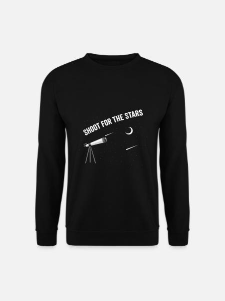 Aiming for the Stars: Cosmic Exploration - Unisex Sweatshirt - black