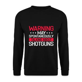Funny Duck Hunting Design Hunters Hunting Ducks Design - Unisex Sweatshirt - black - Front - Alina (178cm) & Michal (187cm)