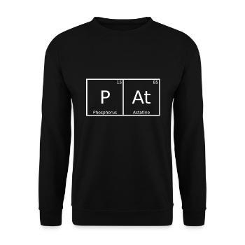 Pat Name First name Chemistry Periodic Table Elements - Unisex Sweatshirt - black - Front - Alina (178cm) & Michal (187cm)