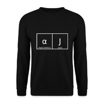 Aj Name Vorname Chemie Periodensystem Elemente - Unisex Pullover - Schwarz - Vorne - Alina (178cm) & Michal (187cm)