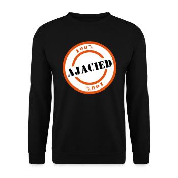 Ajacied - Sweat-shirt Unisexe - noir - Devant - Alina (178cm) & Michal (187cm)