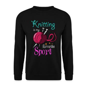 Tricoter - Sweat-shirt Unisexe - noir - Devant - Alina (178cm) & Michal (187cm)