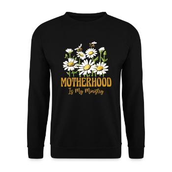 La maternité est mon ministère - Sweat-shirt Unisexe - noir - Devant - Alina (178cm) & Michal (187cm)