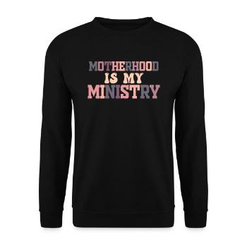 La maternité est mon ministère - Sweat-shirt Unisexe - noir - Devant - Alina (178cm) & Michal (187cm)