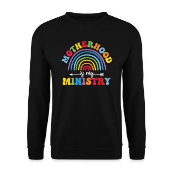 La maternité est mon ministère - Sweat-shirt Unisexe - noir - Devant - Alina (178cm) & Michal (187cm)