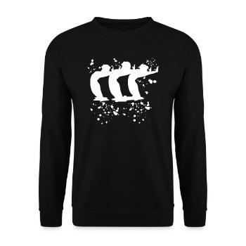 Artistic Swim Team Synchronschwimmen - Unisex Pullover - Schwarz - Vorne - Alina (178cm) & Michal (187cm)