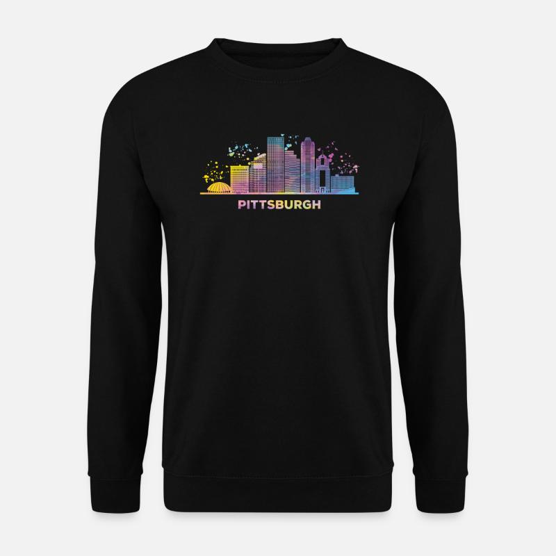 Pittsburgher Skyline Pittsburgh - Unisex Sweatshirt - black