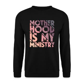 La maternité est mon ministère - Sweat-shirt Unisexe - noir - Devant - Alina (178cm) & Michal (187cm)