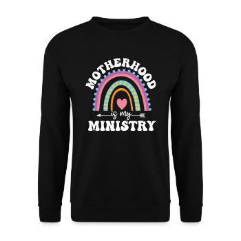 La maternité est mon ministère - Sweat-shirt Unisexe - noir - Devant - Alina (178cm) & Michal (187cm)
