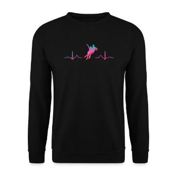 Figure Skating Ice Skating Figure Skating - Unisex Sweatshirt - black - Front - Alina (178cm) & Michal (187cm)