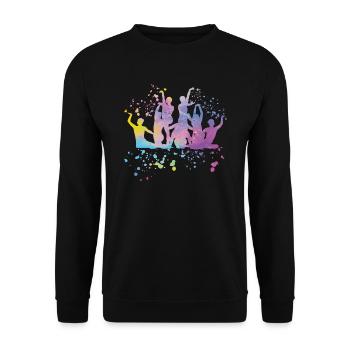 Artistic Swim Team Synchronschwimmen - Unisex Pullover - Schwarz - Vorne - Alina (178cm) & Michal (187cm)