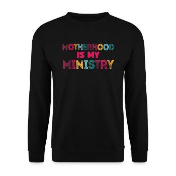 La maternité est mon ministère - Sweat-shirt Unisexe - noir - Devant - Alina (178cm) & Michal (187cm)