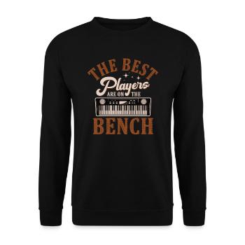 Les meilleurs joueurs Pianiste Pianiste - Sweat-shirt Unisexe - noir - Devant - Alina (178cm) & Michal (187cm)