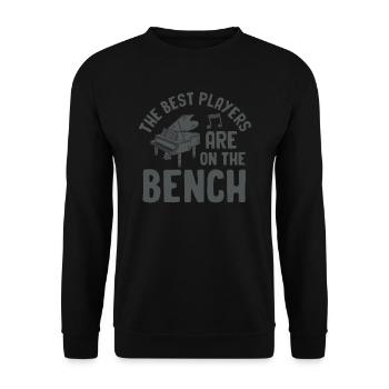 Les meilleurs joueurs Pianiste Pianiste - Sweat-shirt Unisexe - noir - Devant - Alina (178cm) & Michal (187cm)