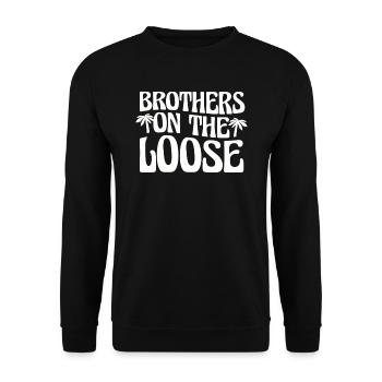 Brothers On The Loose Sibling Journey - Unisex Sweatshirt - black - Front - Alina (178cm) & Michal (187cm)