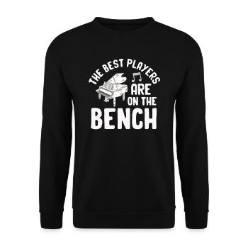 Les meilleurs joueurs Pianiste Pianiste - Sweat-shirt Unisexe - noir - Devant - Alina (178cm) & Michal (187cm)