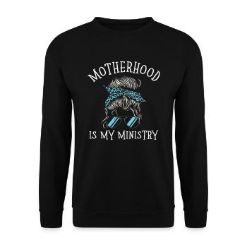 La maternité est mon ministère - Sweat-shirt Unisexe - noir - Devant - Alina (178cm) & Michal (187cm)
