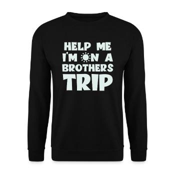 Frères et sœurs, je suis sur le chemin d’un frère - Sweat-shirt Unisexe - noir - Devant - Alina (178cm) & Michal (187cm)