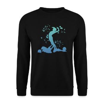 Artistic Swim Team Synchronschwimmen - Unisex Pullover - Schwarz - Vorne - Alina (178cm) & Michal (187cm)