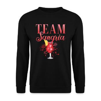 Cocktail Bartender Team Sangria - Unisex Sweatshirt - black - Front - Alina (178cm) & Michal (187cm)