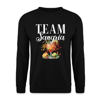 Cocktail Bartender Team Sangria - Unisex Sweatshirt - black - Front - Alina (178cm) & Michal (187cm)