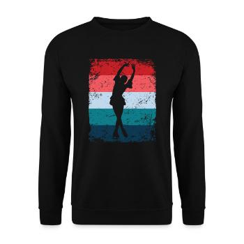 Figure Skating Figure Skating Ice Skating - Unisex Sweatshirt - black - Front - Alina (178cm) & Michal (187cm)