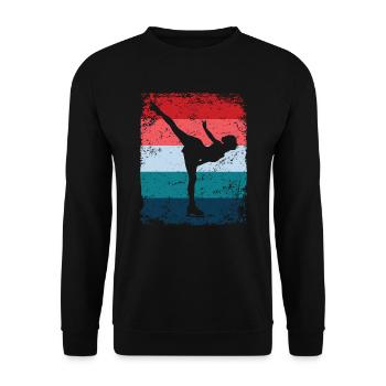 Patinage artistique Patinage artistique Patinage sur glace - Sweat-shirt Unisexe - noir - Devant - Alina (178cm) & Michal (187cm)