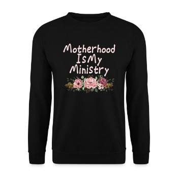 La maternité est mon ministère - Sweat-shirt Unisexe - noir - Devant - Alina (178cm) & Michal (187cm)