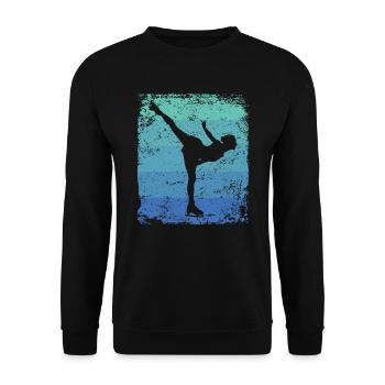 Patinage artistique Patinage artistique Patinage sur glace - Sweat-shirt Unisexe - noir - Devant - Alina (178cm) & Michal (187cm)