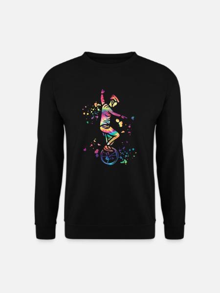Einradfahrer Einradfahren Einrad - Unisex Pullover - Schwarz