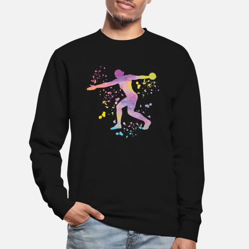 Diskuswerfer Colorsplash Diskuswurf Unisex Pullover