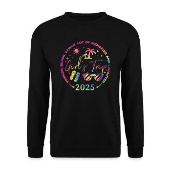 Friends Beach Laughing Girls Trip 2025 - Unisex Sweatshirt - black - Front - Alina (178cm) & Michal (187cm)