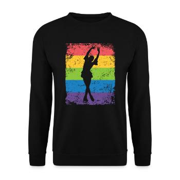 Patinage artistique Patinage artistique Patinage sur glace - Sweat-shirt Unisexe - noir - Devant - Alina (178cm) & Michal (187cm)
