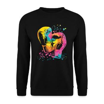 Boxing Fighter Enfants Boxer de match de boxe - Sweat-shirt Unisexe - noir - Devant - Alina (178cm) & Michal (187cm)