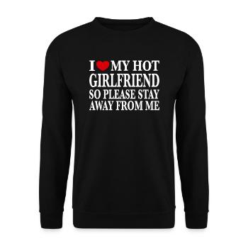 J’aime ma petite amie sexy Ich Liebe meine Freundin - Sweat-shirt Unisexe - noir - Devant - Alina (178cm) & Michal (187cm)