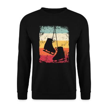 Figure Skating Figure Skating Ice Skating - Unisex Sweatshirt - black - Front - Alina (178cm) & Michal (187cm)