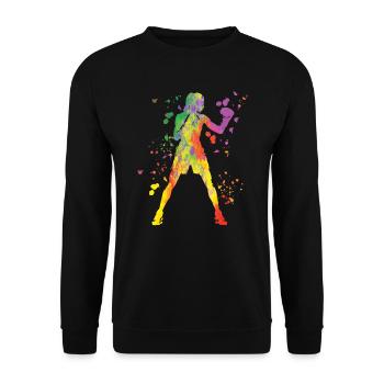 Boxing Fighter Enfants Boxer de match de boxe - Sweat-shirt Unisexe - noir - Devant - Alina (178cm) & Michal (187cm)