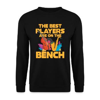 Die Besten Spieler Contra Bass - Unisex Pullover - Schwarz - Vorne - Alina (178cm) & Michal (187cm)