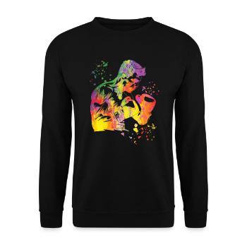 Boxing Fighter Enfants Boxer de match de boxe - Sweat-shirt Unisexe - noir - Devant - Alina (178cm) & Michal (187cm)