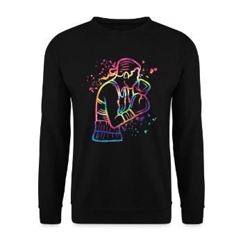 Boxing Fighter Enfants Boxer de match de boxe - Sweat-shirt Unisexe - noir - Devant - Alina (178cm) & Michal (187cm)