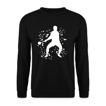 Hammer Thrower Colorsplash Hammer throwing - Unisex Sweatshirt - black - Front - Alina (178cm) & Michal (187cm)