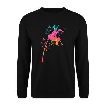 Stabhochspringer Kids Stabhochsprung - Unisex Pullover - Schwarz - Vorne - Alina (178cm) & Michal (187cm)