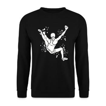 Bloc Colorsplash Bloc de bloc - Sweat-shirt Unisexe - noir - Devant - Alina (178cm) & Michal (187cm)