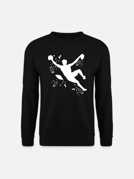 Boulderer Colorsplash Boulder Bouldern - Unisex Pullover - Schwarz
