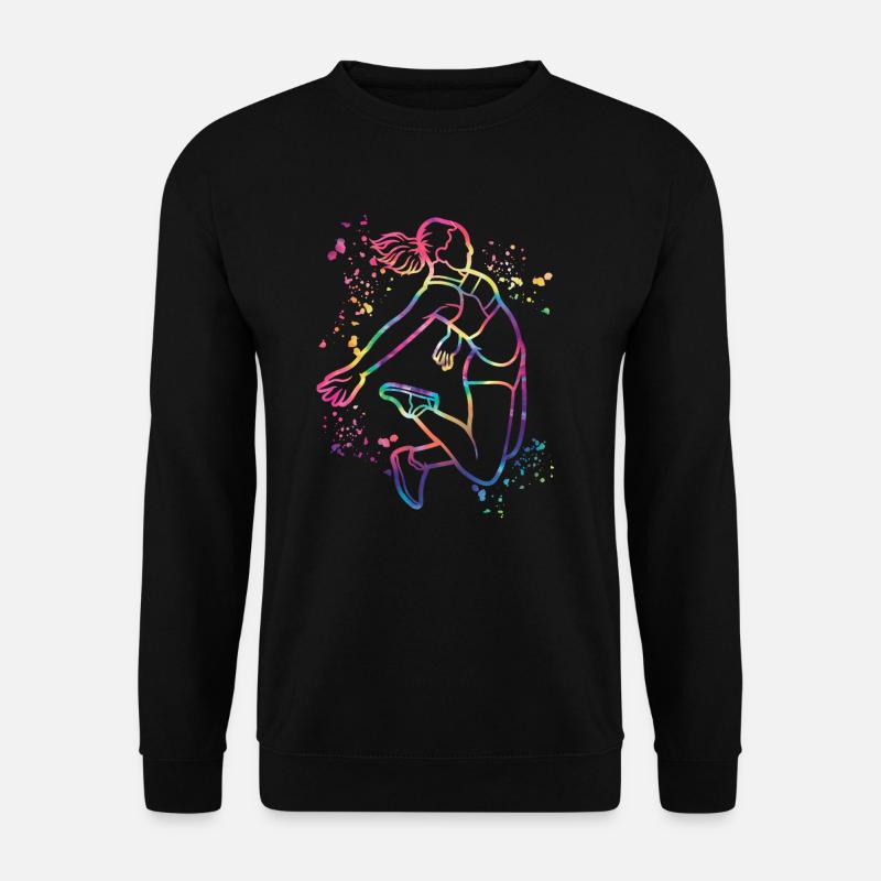 Weitspringer Weitspringen Kinder Weitsprung - Unisex Pullover - Schwarz