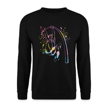 Stabhochspringer Kids Stabhochsprung - Unisex Pullover - Schwarz - Vorne - Alina (178cm) & Michal (187cm)