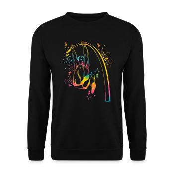 Perchiste Enfant Saut à la perche - Sweat-shirt Unisexe - noir - Devant - Alina (178cm) & Michal (187cm)